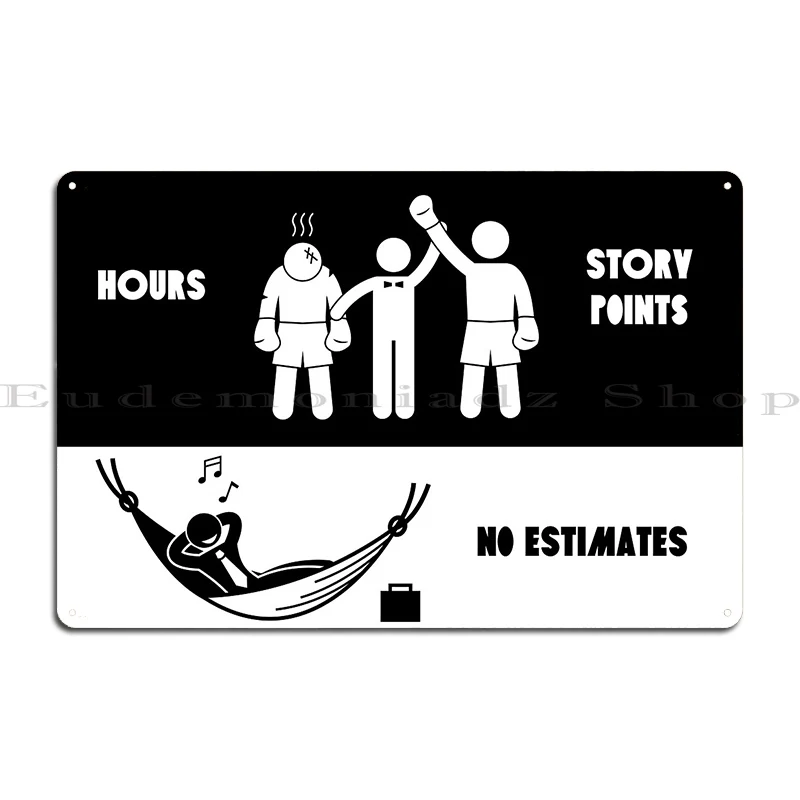 No Estimates Metal Plaque Poster Cinema Iron Designing Kitchen Create Tin Sign Poster