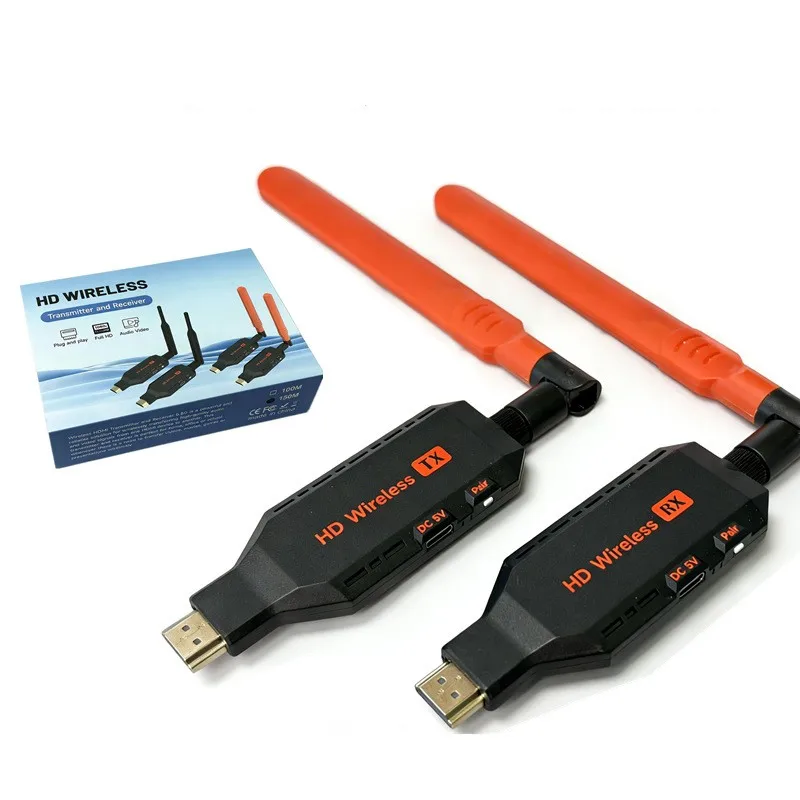 1080p 4K Wireless HDMI Extender Audio Video Transmitter Receiver Display Adapter 150m Share for Camera PC Laptop To TV