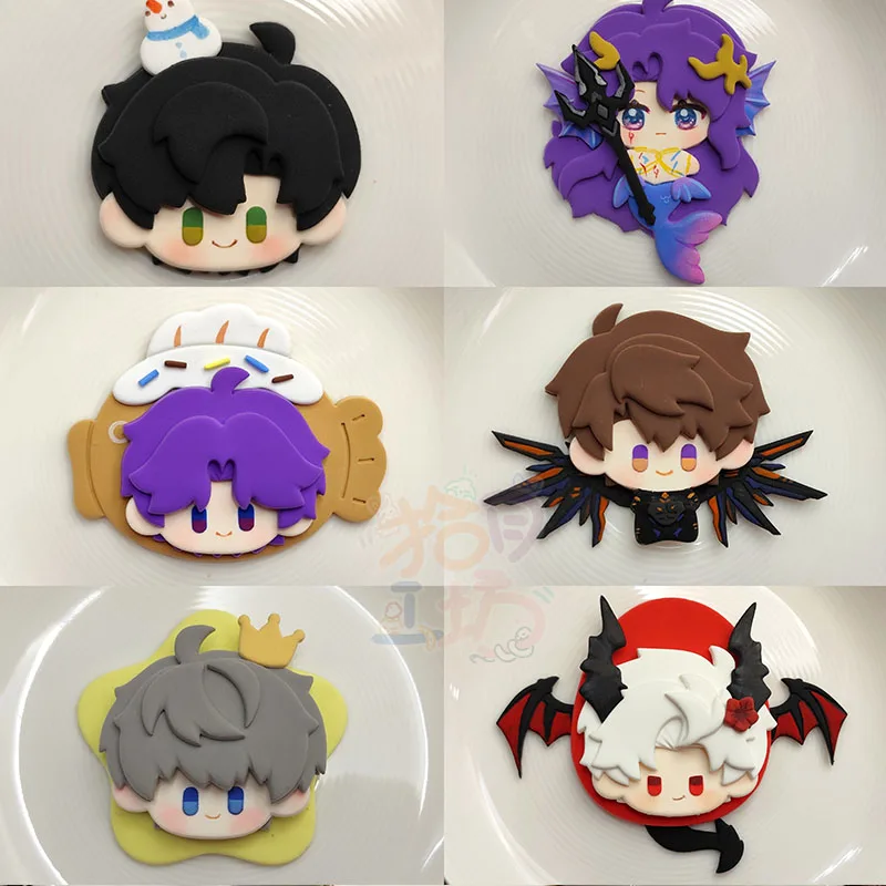 5cm Pottery plastic cutting mold Handmade DIY ultra-light clay making cartoon small statues fridge magnets auxiliary tools Mold