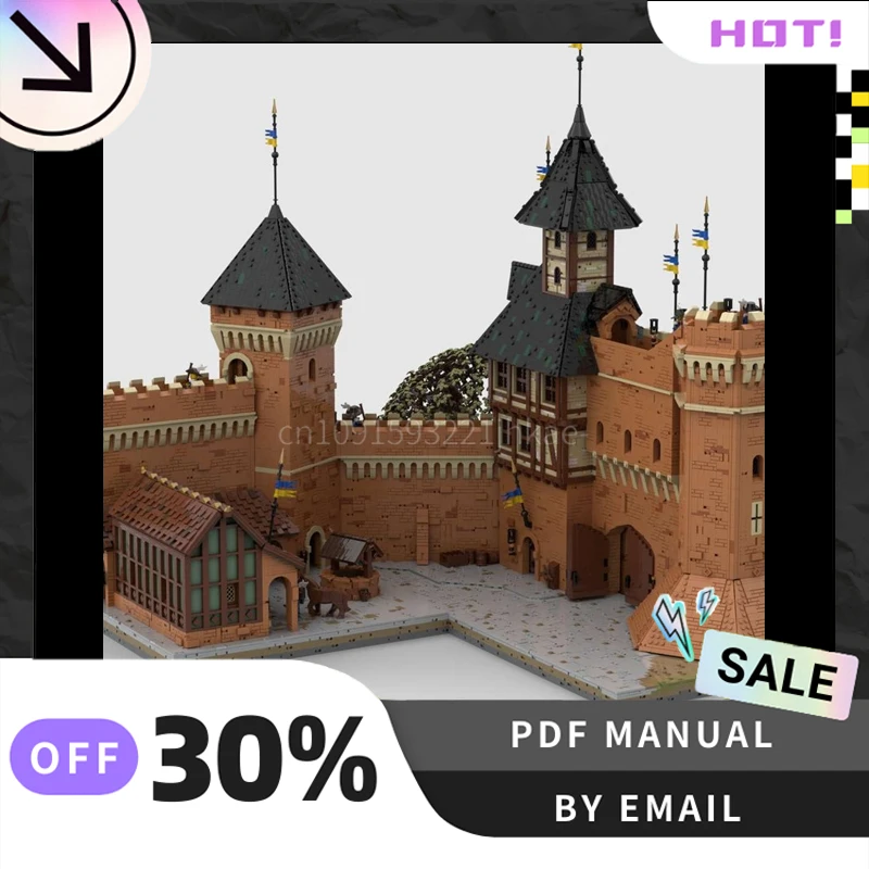 [12729PCS] Pareti di città MOC personalizzate Blocchi di costruzione creativi Set STEM Giocattoli educativi Kit modello di costruzione fai da te Regalo di compleanno