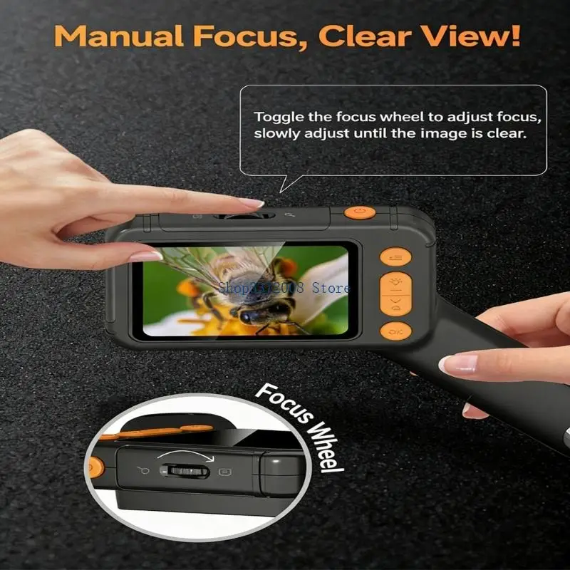 User Friendly Digital Microscope Featuring 2.8 Inch Screen 1000X Magnification LED Light Suitable for Students Beginners