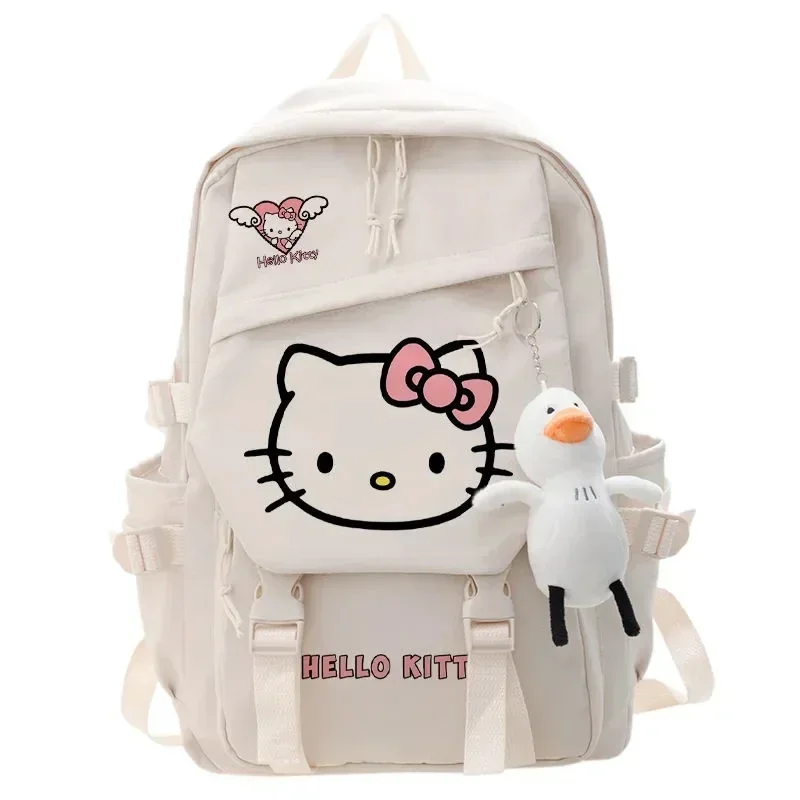 Olá Kitty bolsa de escola para estudante, bonito mochila dos desenhos animados, pingente presente, Mini mochila, Kawaii Sanrio, Kawaii, menina, menino