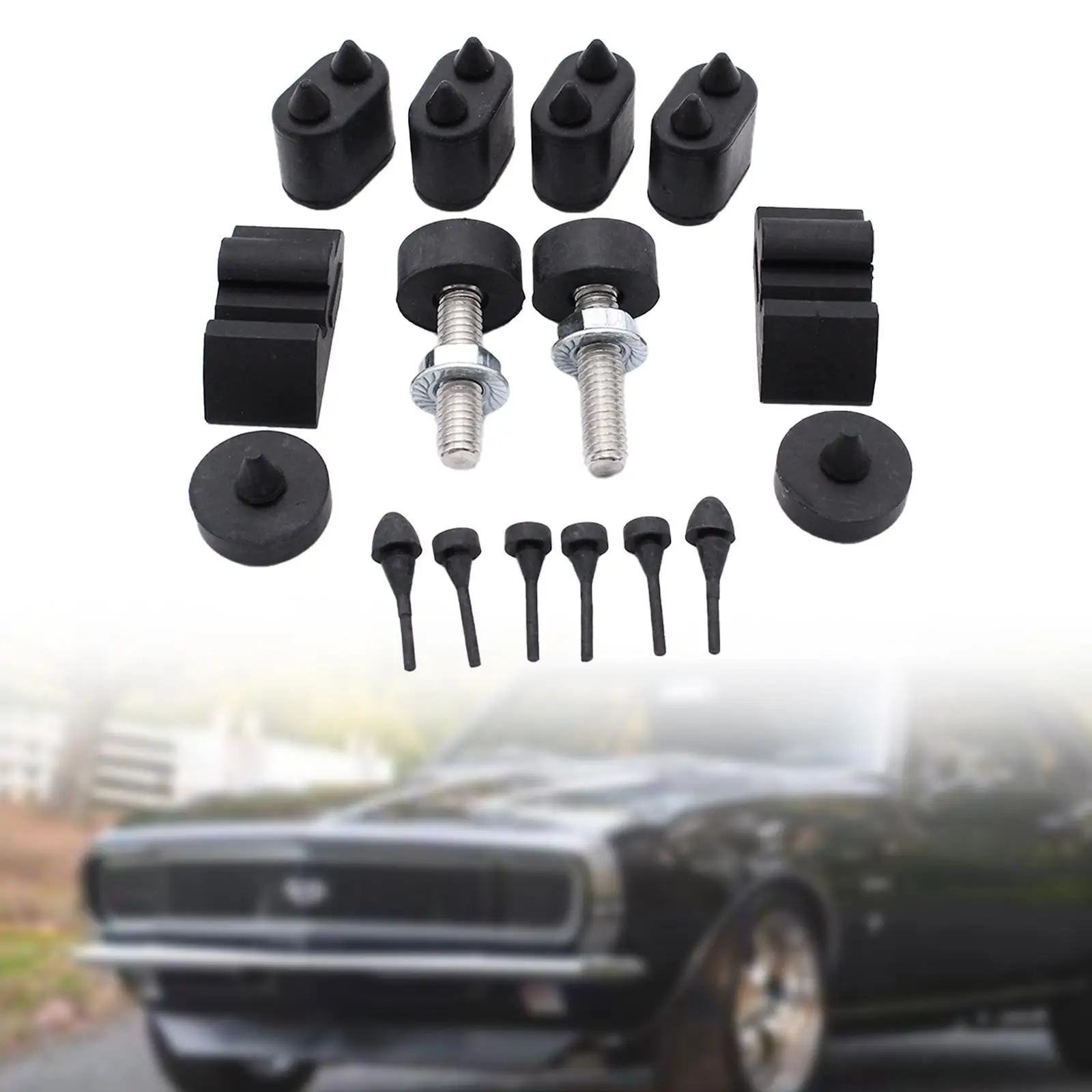 Rubber Stopper Kit Hood Adjusters Car Part Assembly for Camaro 67 68 69