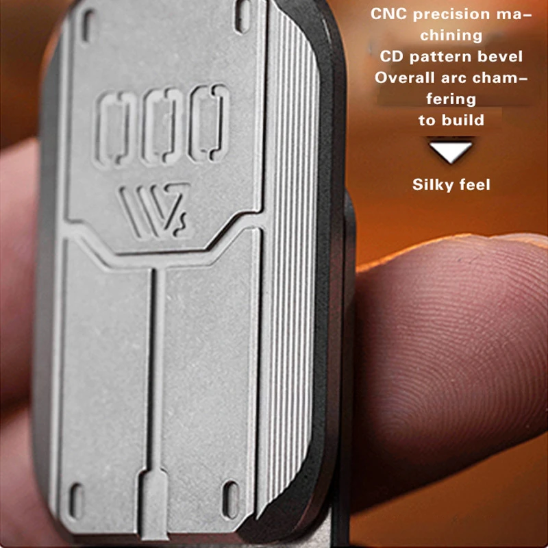 Magnetyczna karta Push ze stali nierdzewnej Fidget mechaniczny suwak płyta pchająca EDC metalowa zabawka antystresowa Antistress łagodząca