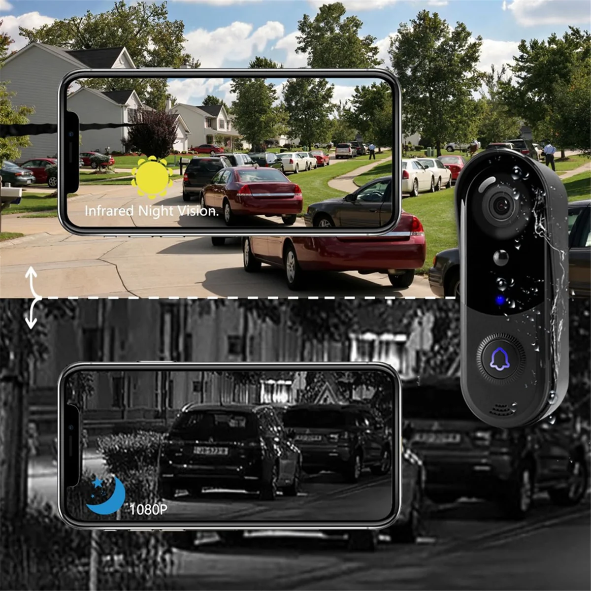 A52T Doorbell Camera No Monthly Fee Wireless Doorbell Camera Outdoor Door Bell Camera