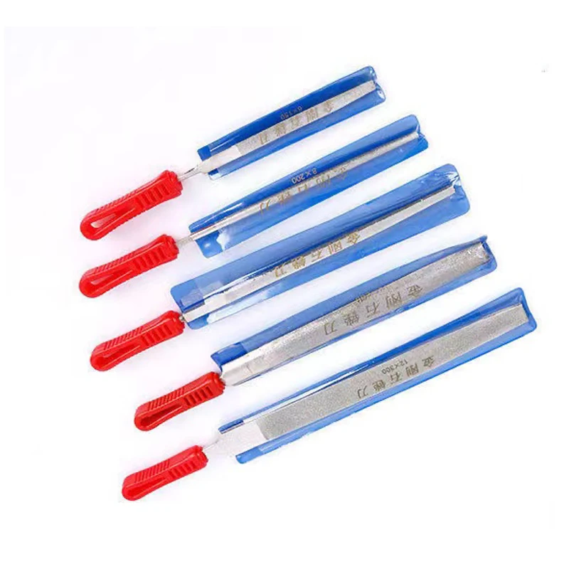 1pcs Diamond Flat Half Round/Round/Triangle Files Stone Jade Ceramic Glass Art Craft Tools Diamond Filing Grinding Tool