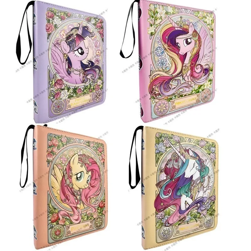 My Little Pony Card Book Collection Book Nine-square Grid Card Magic Parade Zipper Loose-leaf Luxury Large-capacity Storage Book