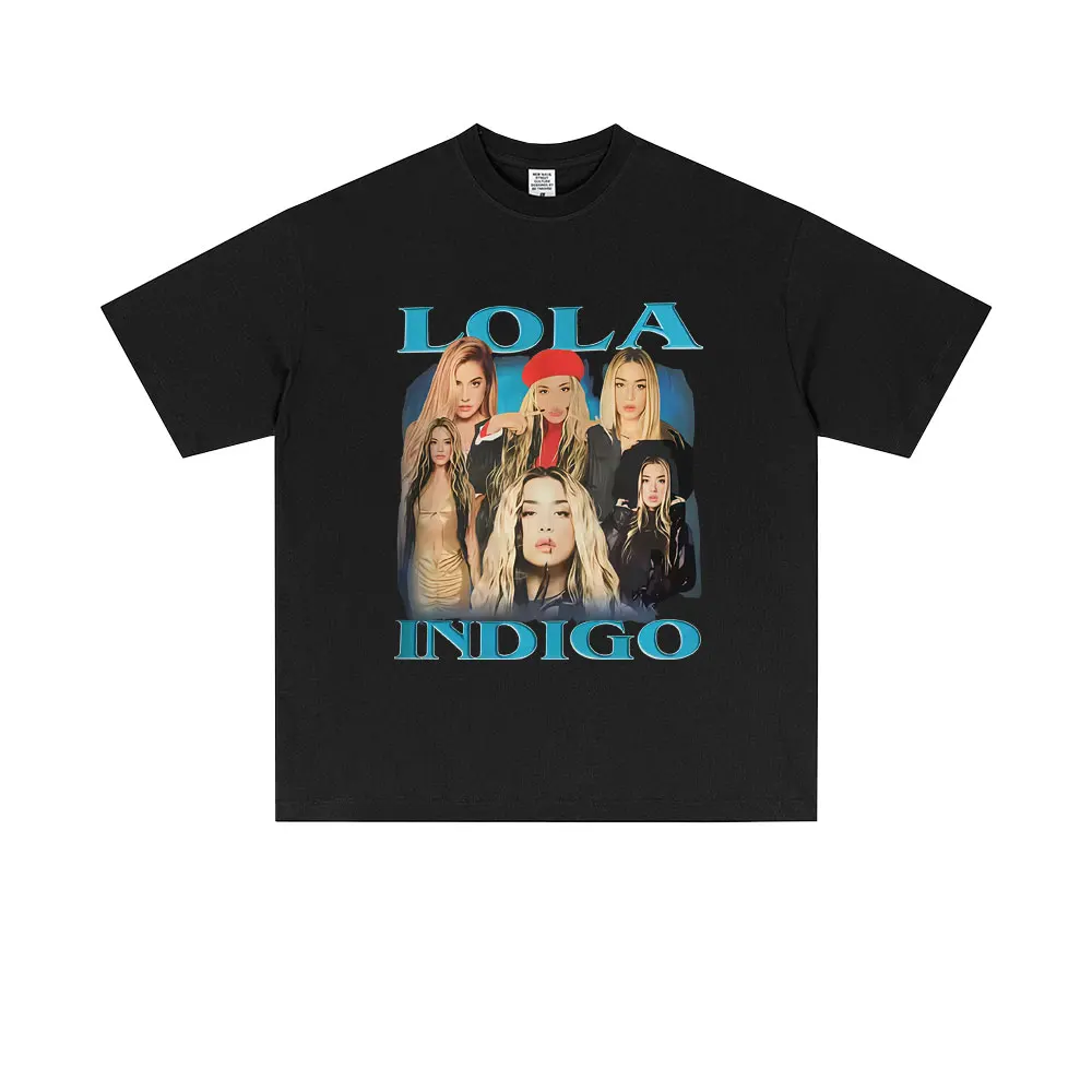 

Lola 2025 Indigo Tour Merch T Shirt Male Fashion Singer T-shirt Summer Men Women Vintage Casual Oversized Crewneck Tshirt Tops