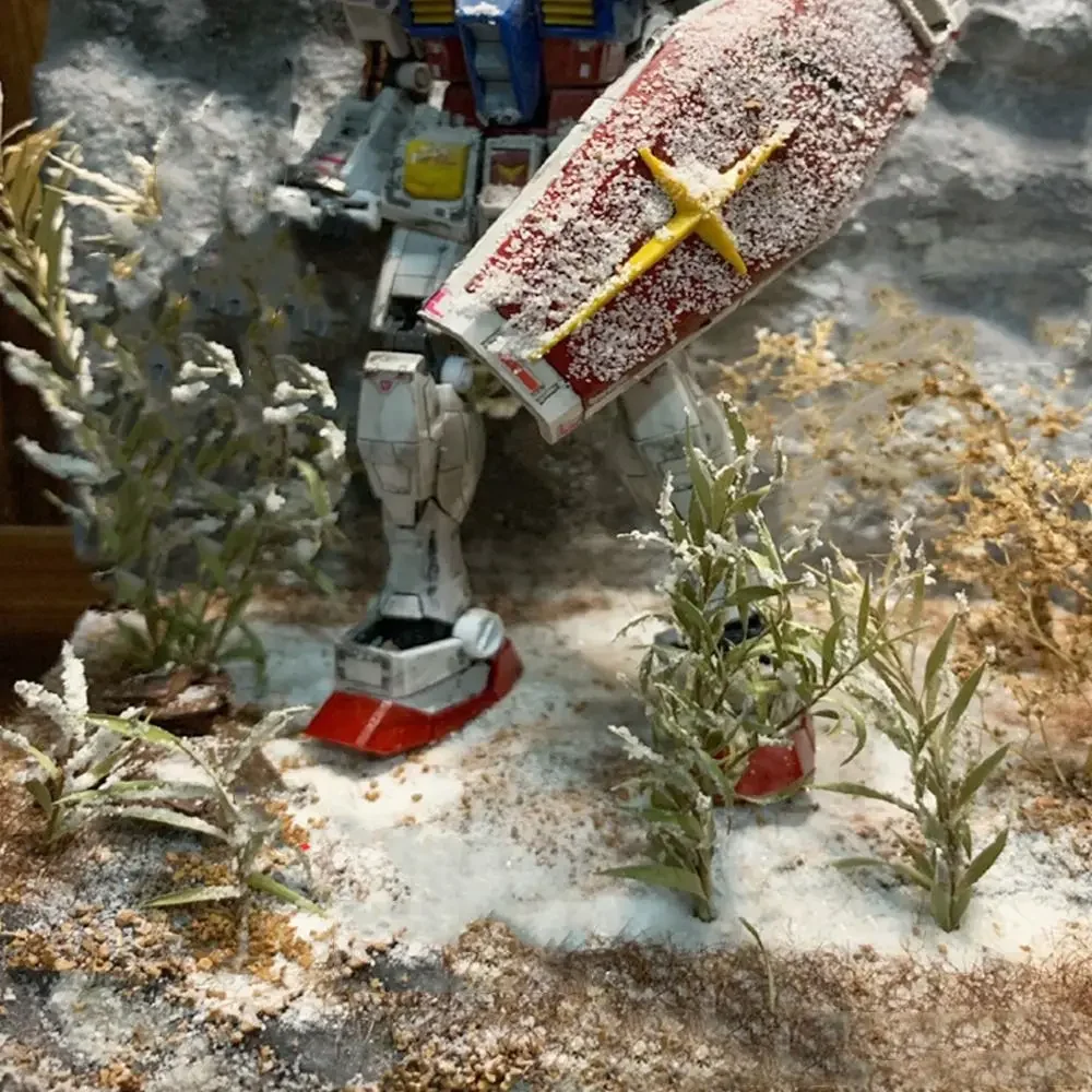 Jaula en miniatura de vegetación de caña, grupo de hierba de hoja larga, materiales de escena militar para hacer modelos Diy/micropaisaje/Diorama, 1 caja