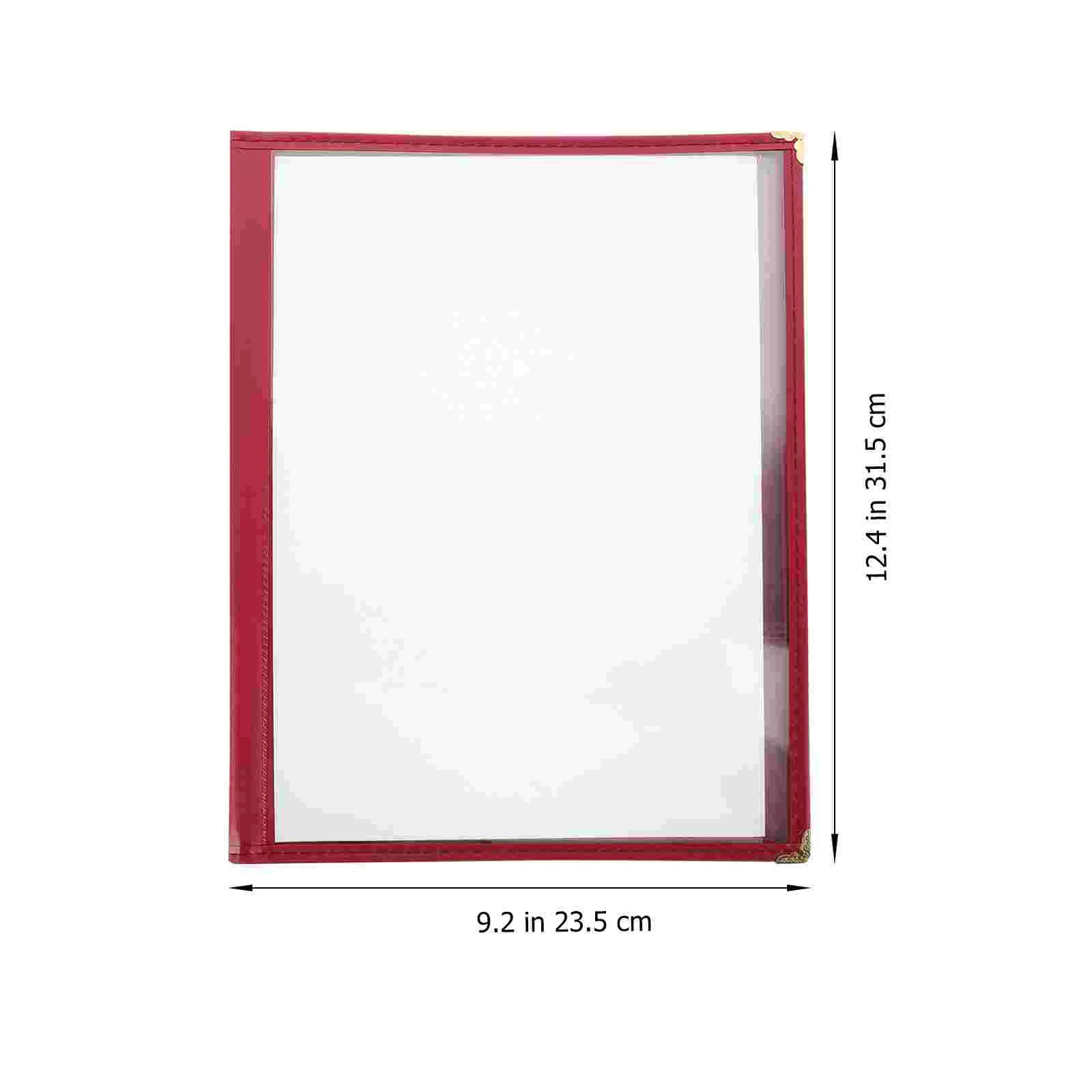 Couvertures de livre de restaurant, dossier de recettes, classeur de menu, couverture alimentaire, accessoires pour le support, café, bar, voiture, 85x14