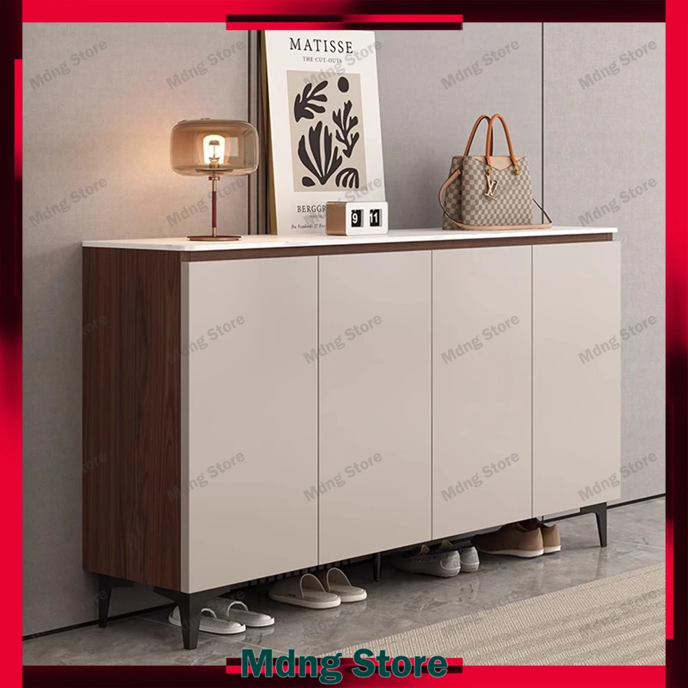 

Entryway Modern Shoe Rack 4 Layers Vent Hole Multipurpose Ultrathin Shoe Rack Vertical Sturdy Schoenenrek Home Accessories