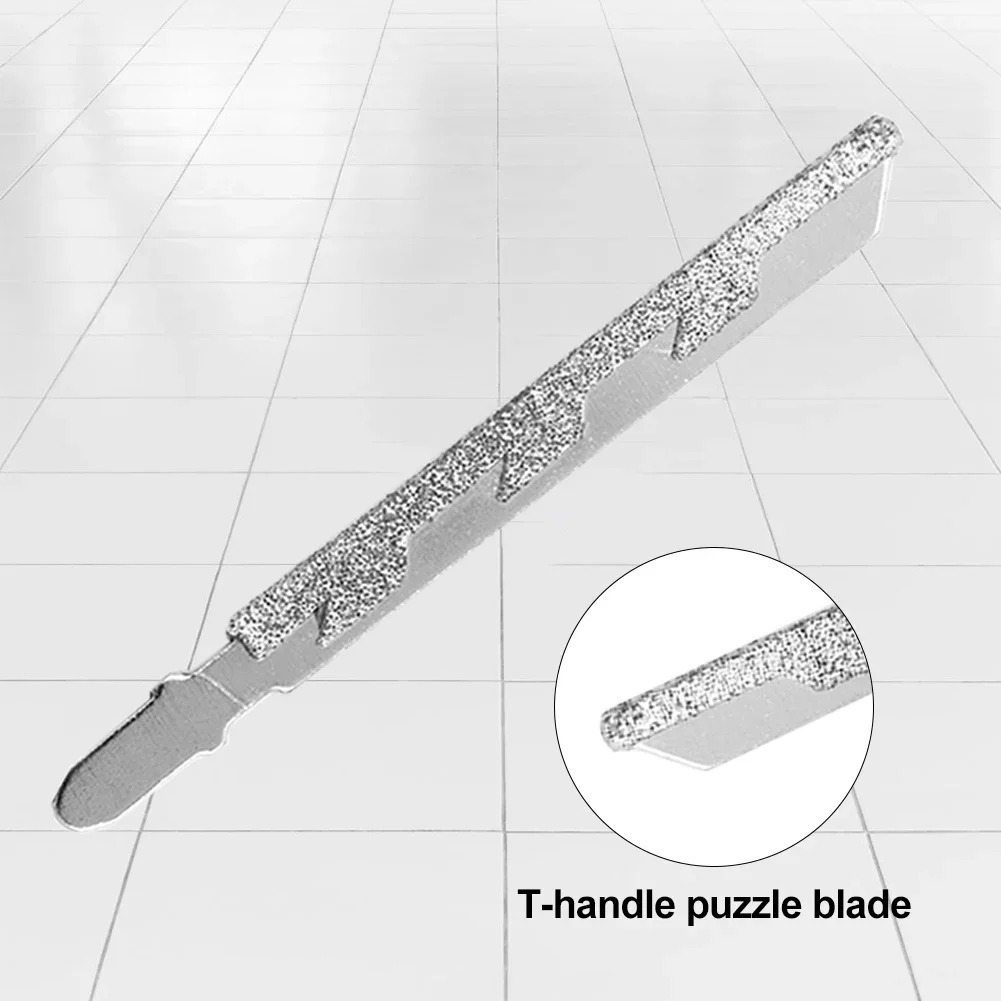 Diamond Jig Saw Blade Carbide Grain 40 Grit T-shank Ceramic Tile Jigsaw Blades