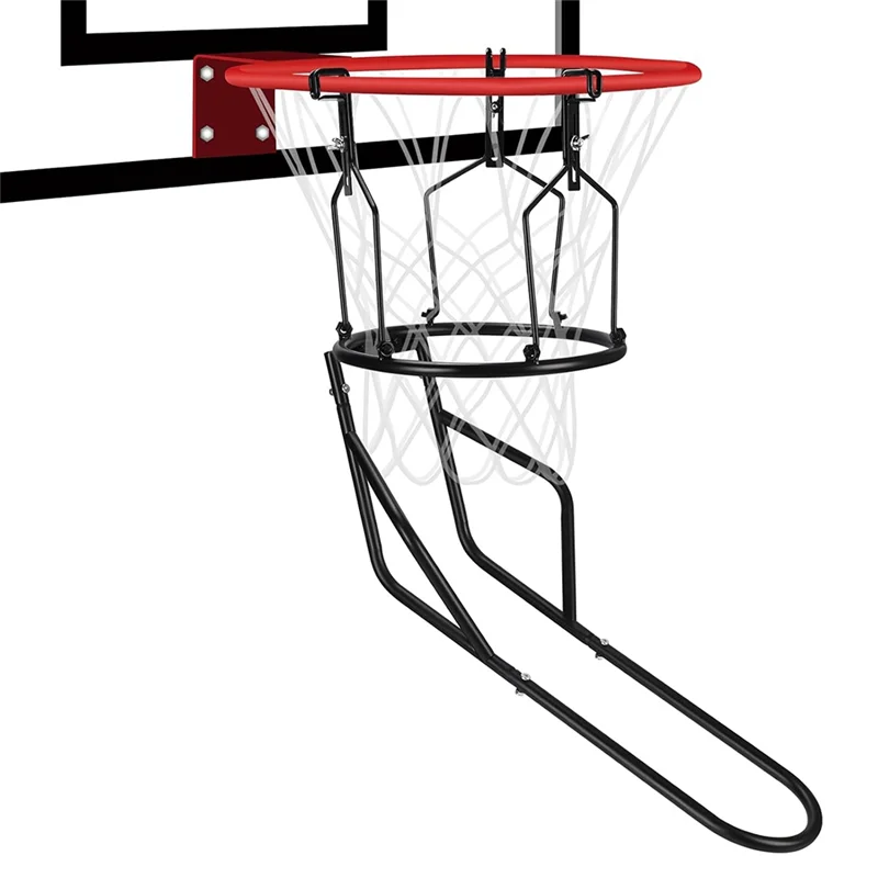 

A09F-Basketball Return Attachment, Heavy Duty Basketball Rebounder With 3 Stable Large Hooks, Basketball Accessories