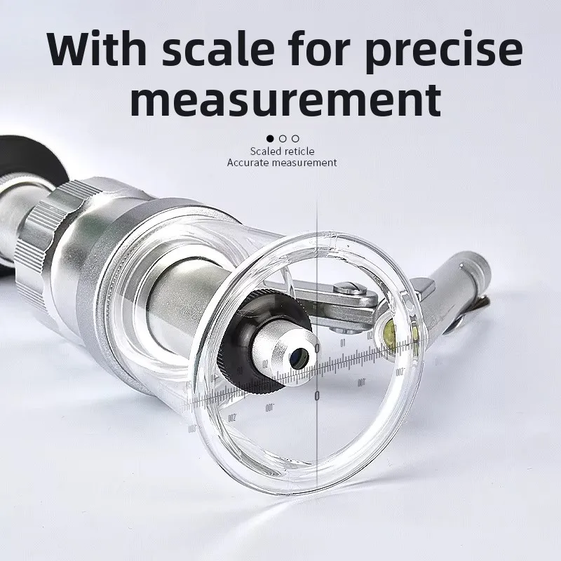 100x High-definition High Magnification Glass, with Scale Microscope, 60x Printing Screen, Illuminating Fabric, Coal Ash Powder