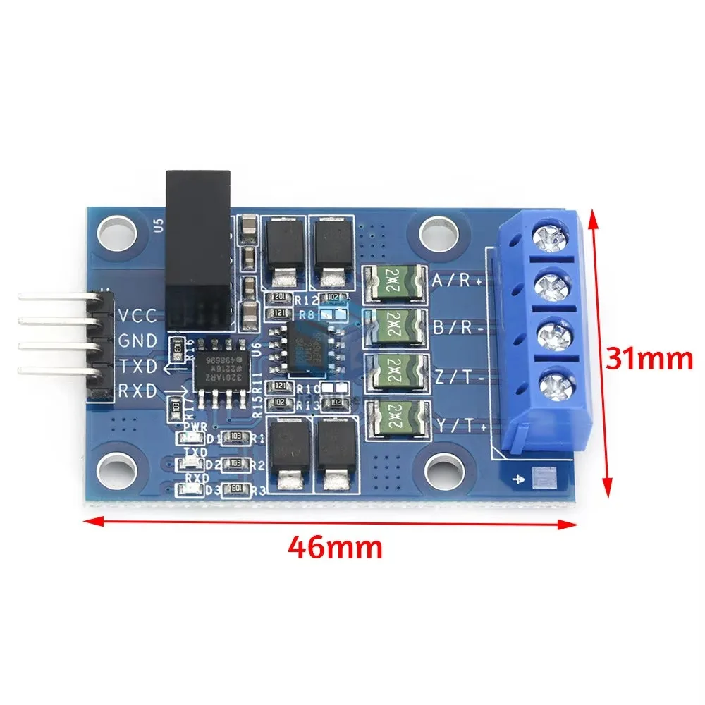 RS422 module transfers between TTL bidirectional signals Full duplex 422 turn microcontroller MAX490 TTL module