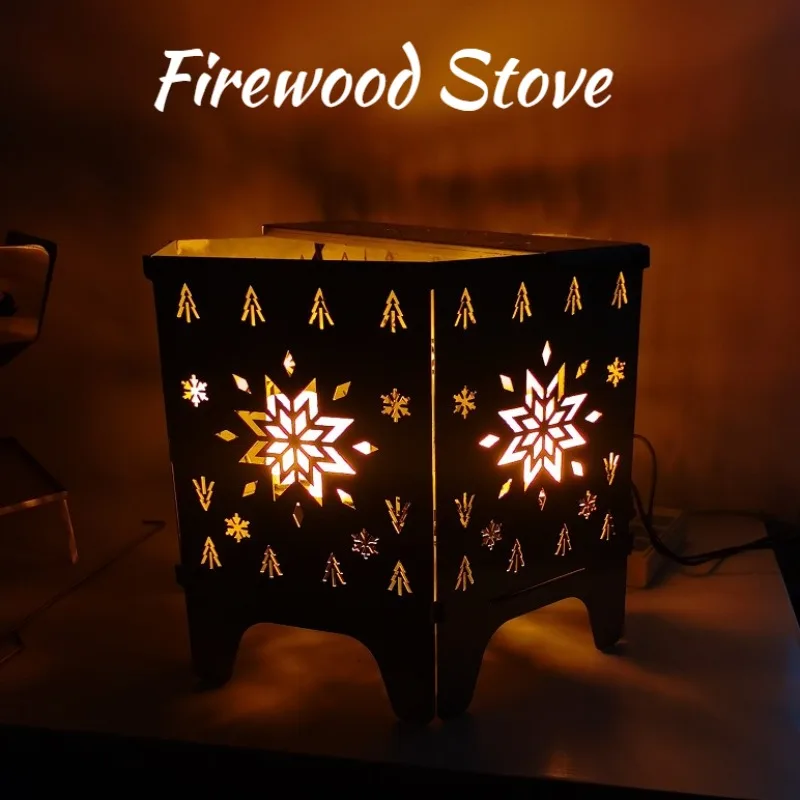 

Yard Party Firewood Stove Stainless Steel Special Folding Portable Detachable Picnic Stove Outdoor Camping Cooking Supplies