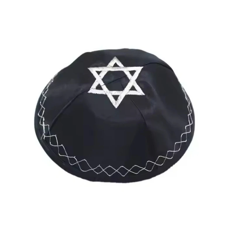 Free Shipping Kippa Cap For Men Prayer Religious Muslim Cotton Kintted Jewish Hat Kufi Tax Products Beanies Yarmulke Israel 0802