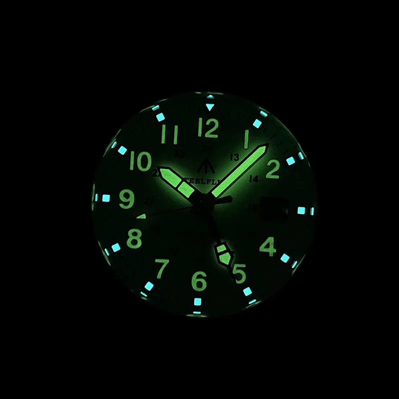 STEELDIVE Men GMT Watch 39MM Automatic Mechanical Wristwatch 20ATM Waterproof Luminous 4 Hands Sapphire NH34