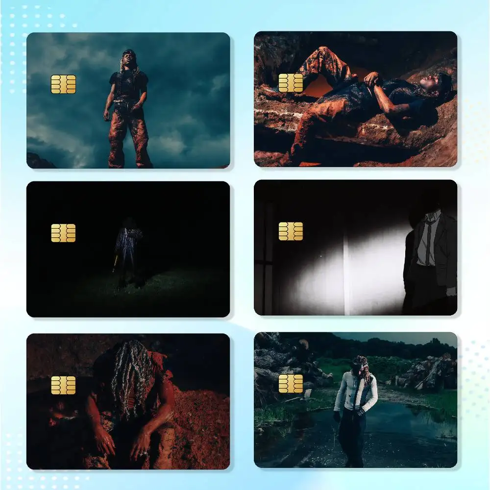 Rapper D-destroy Lonely Matte Card Stickers For Credit Cards Debit Cards And Transit Cards 4Pcs