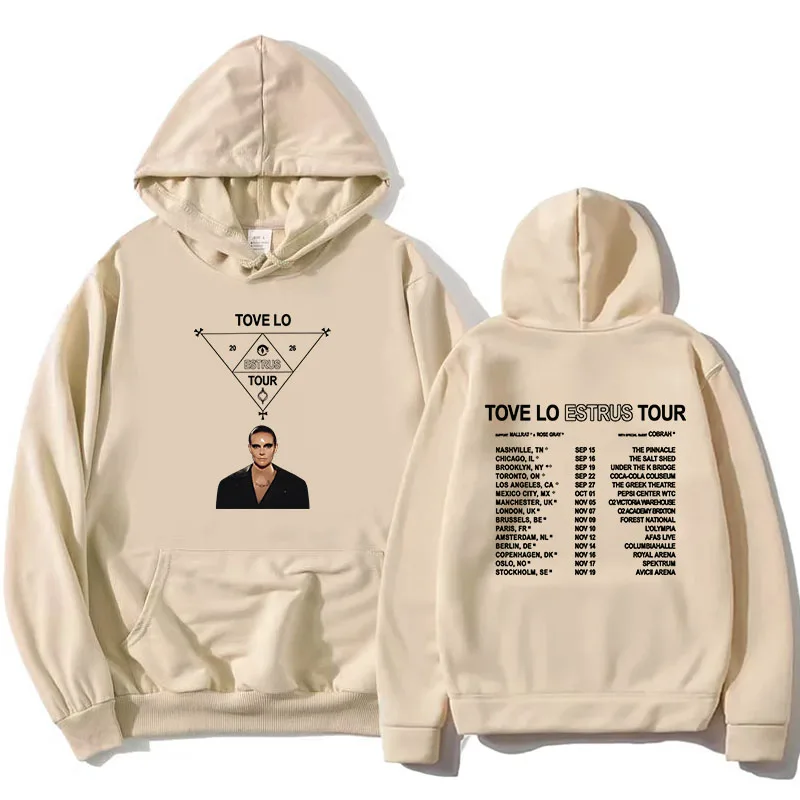 

Tove Lo ESTRUS Tour Hoodies Women Men Clothing Long Sleeve Casual Hooded Sweatshirt Design Graphic Print Pullovers Unisex Merch