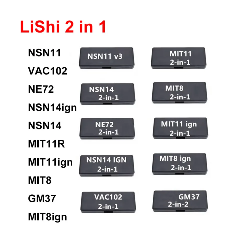 Многофункциональный инструмент Lishi 2-в-1 NSN11, NE72, NSN14ign, NSN14, MIT11R, MIT11ign, MIT8, GM37, MIT8ign. Бесплатная доставка, горячая распродажа.