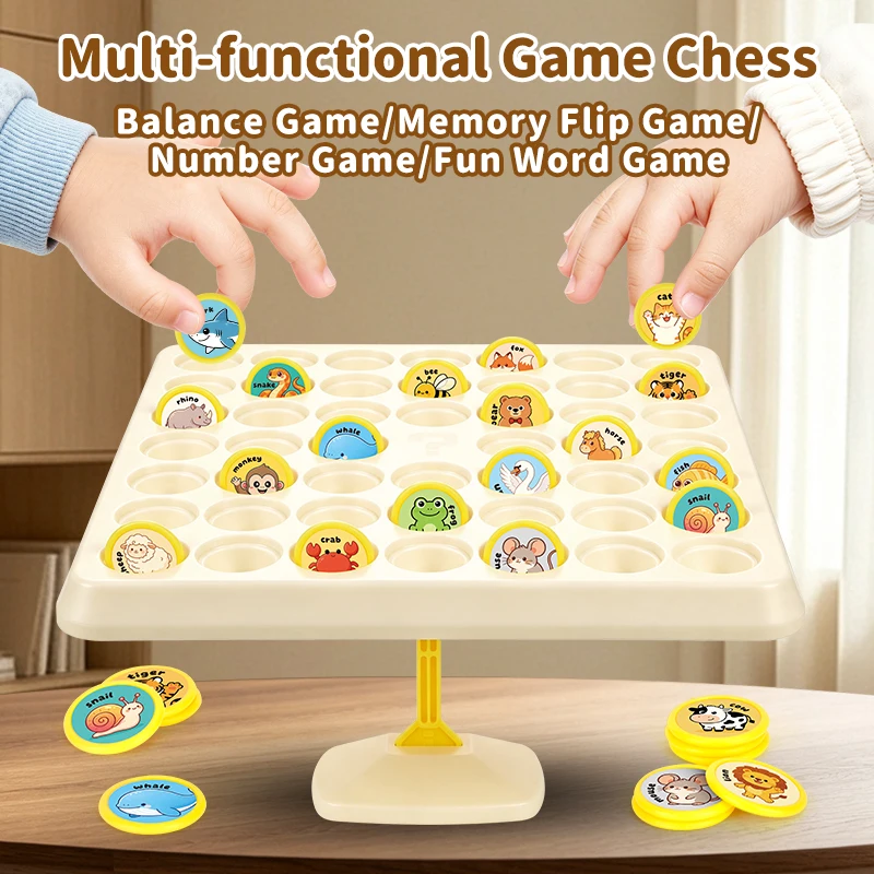 Balance Tree Board Game Math Stacking Attention Training Game Party Parent-Child Interactive Game memory flip game