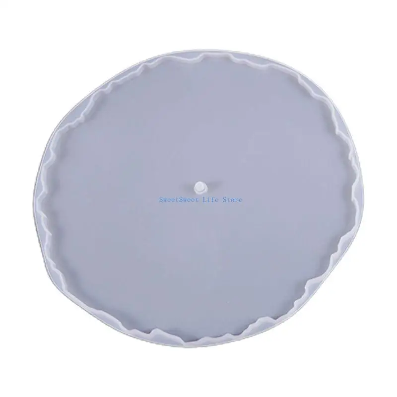 

D5QB Tea Tray Silicone Mold Tray Plate Resin Mold 3layers Fruit Tray DIY Mold