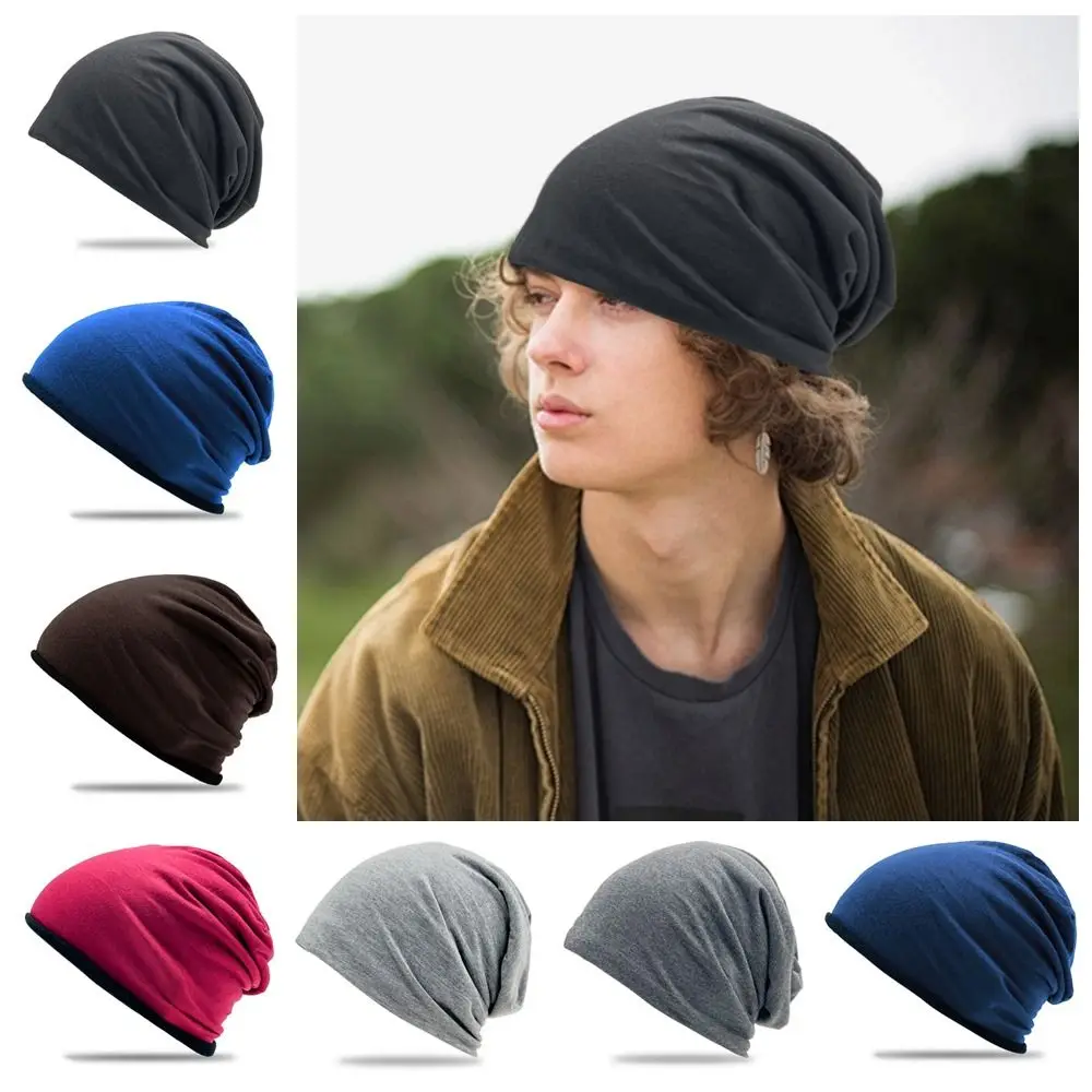 

Winter Polar Fleece Beanie Hat Slouchy Warm Running Cycling Cap Hip-Hop Windproof Sport Caps for Men Women