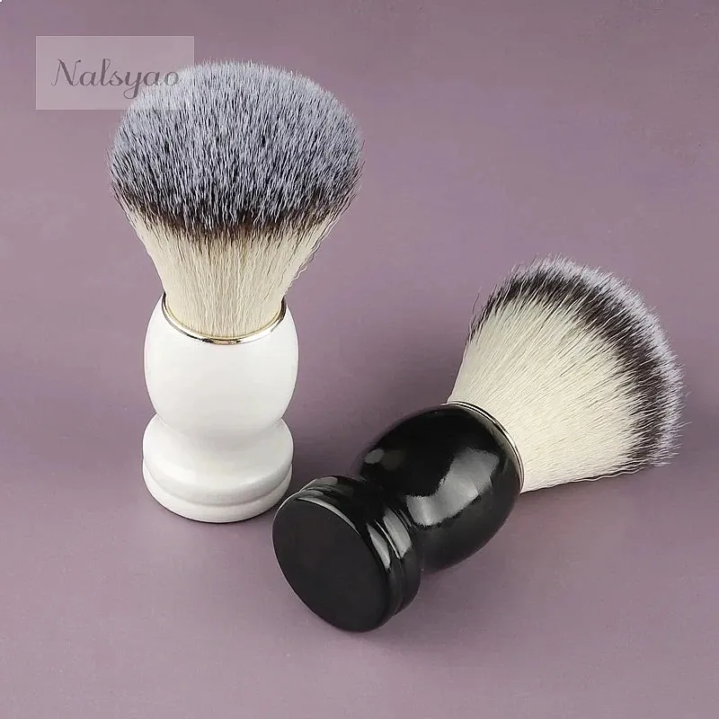 Beard Shaving Brush Men Facial Cleaning Tool Bristle Hair Salon Barber Soap Foam Shave 1pcs Plastic Handle