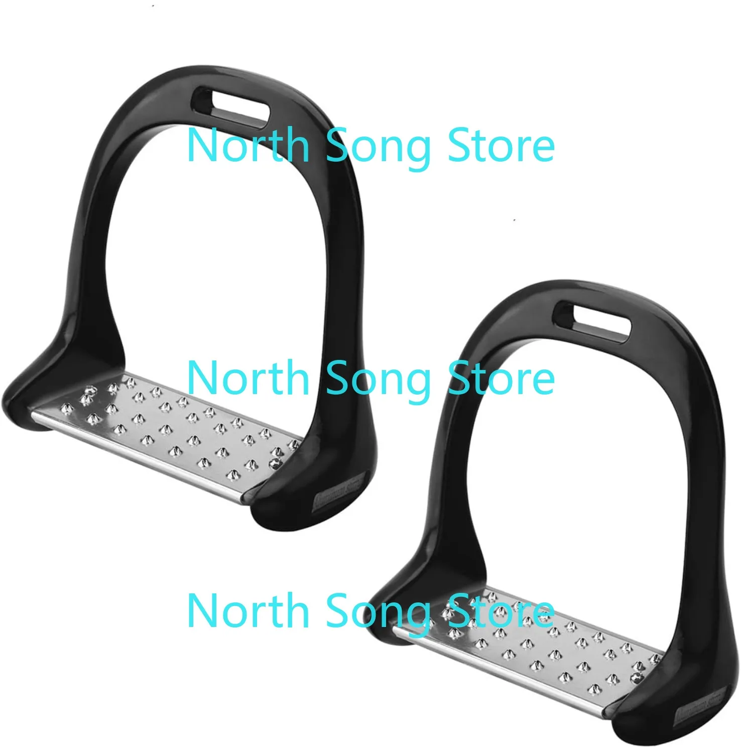 

1 Pair Aluminum Horse Saddle Safety Stirrups - Non Slip Equestrian Stirrups