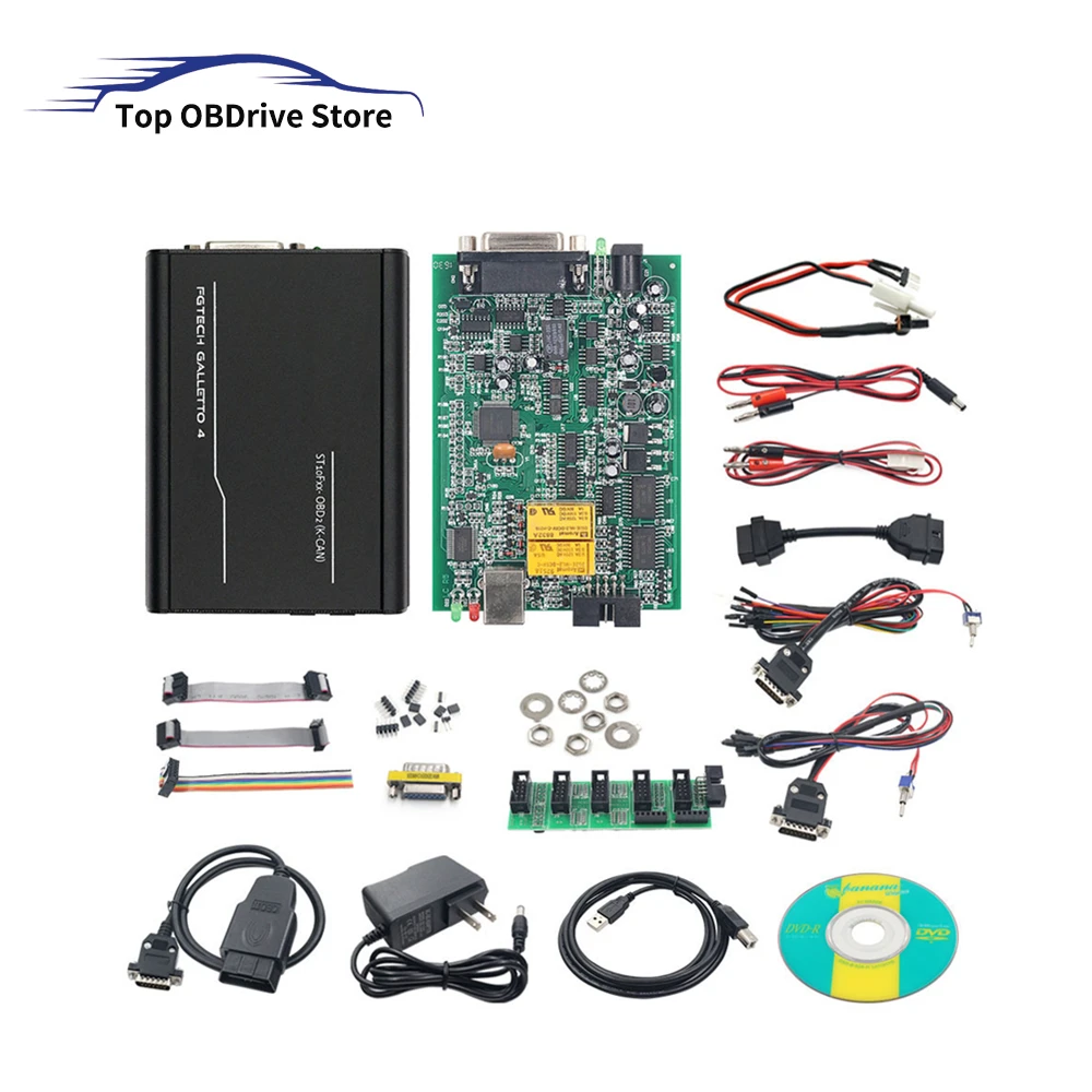 Best Fgtech Galletto 4 Master V54 EU Version FGTech 0475 Support BDM/Tricore/OBD K-CAN  Full Function OBD2 Auto ECU Chip Tuning