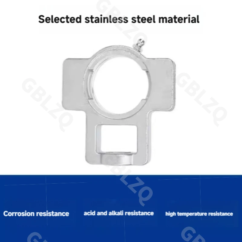

1PCS SUCT204-212 Stainless Steel Single-Axis Shell Outer Spherical Bearing Housing Corrosion Resistant 202/304 Optional