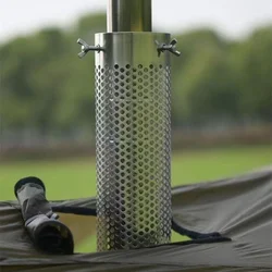 Stainless Steel  Anti-scald Chimney Cover  L40cm Heat Protection Mesh Pipe Chimney Protector  Camping Firewood Stove Accessories