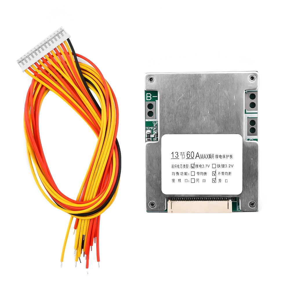 Bms 13s 48v 60Aリチウム電池保護ボードリチウムイオン電池pcb回路用の