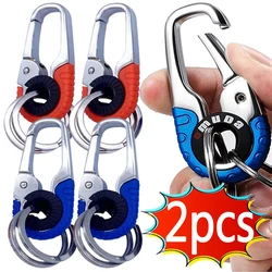 1/2pcs Keychain Buckle for Men Stainless Steel Key Ring Key Chain Hook Outdoor Carabiner Climbing Keyfob Accessories