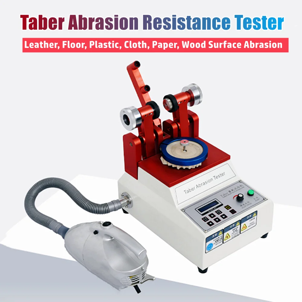 Taber Abrasão Tester Revestimento Pano Piso de Papel Superfície de Plástico Resistência à Abrasão Tester Taber Teste de Abrasão Rodas