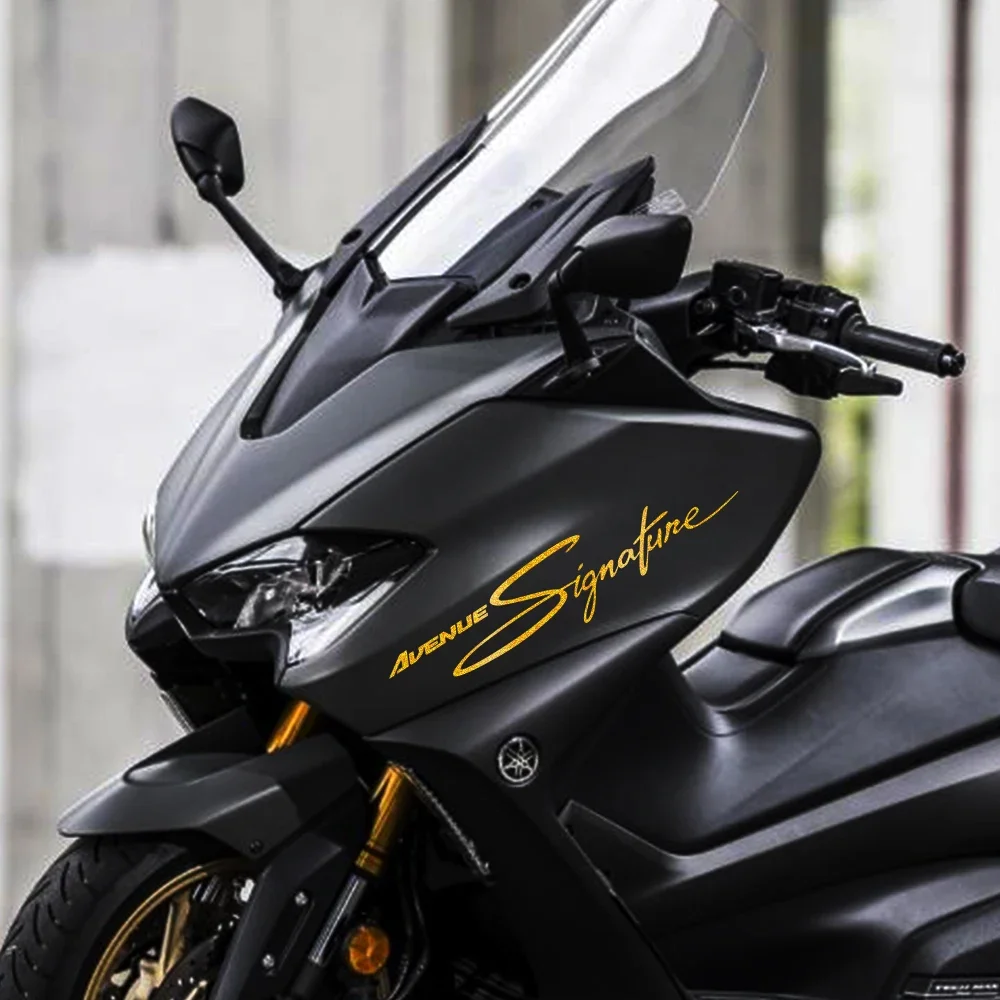 دراجة نارية ملصق الجبهة هدية التوقيع ملصق حائط من الفينيل دراجة نارية مقاوم للماء اكسسوارات الديكور لياماها Avenue 500 530 560