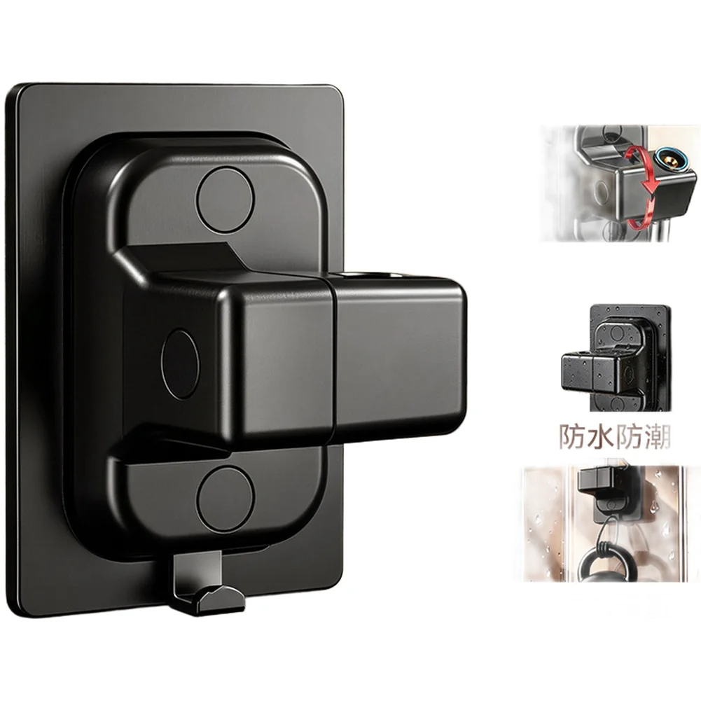 360 Degree Swivel Shower Bracket Designed for Standard Showerheads Using No Drill Mounting System and ABS Construction