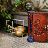 3pcs Stainless Steel Tray Stand Taoist Prayer Supplies Incense Burner Frame Paper Burn Holder Storage Rack for Home Office