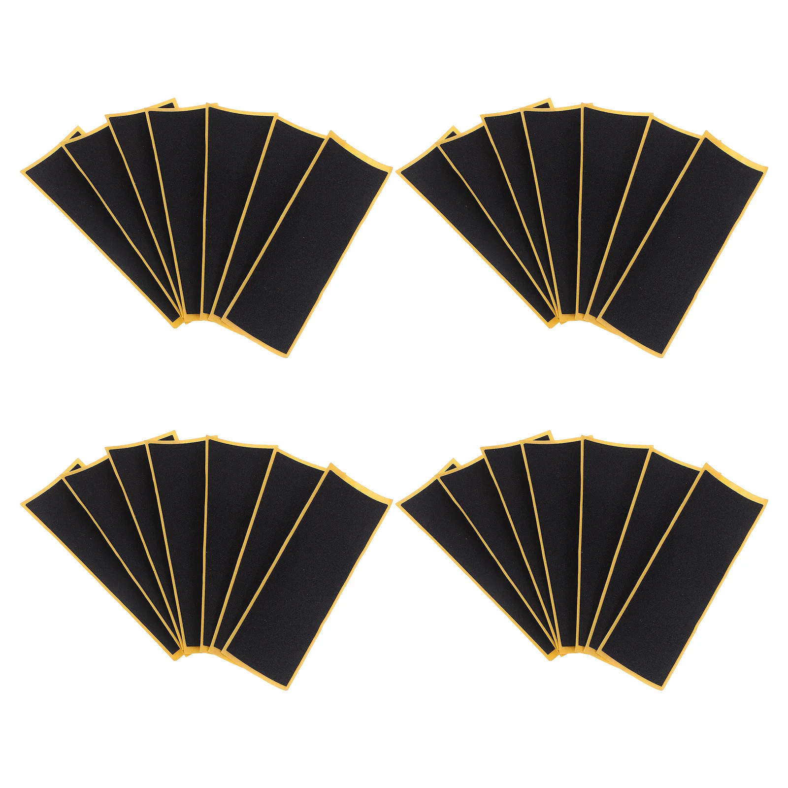 30Pcs Finger Skateboard Foam Grip Tape Black High Friction Self Adhesive Mini Deck Non Slip Stickers 38x110mm Fingerboard Grip