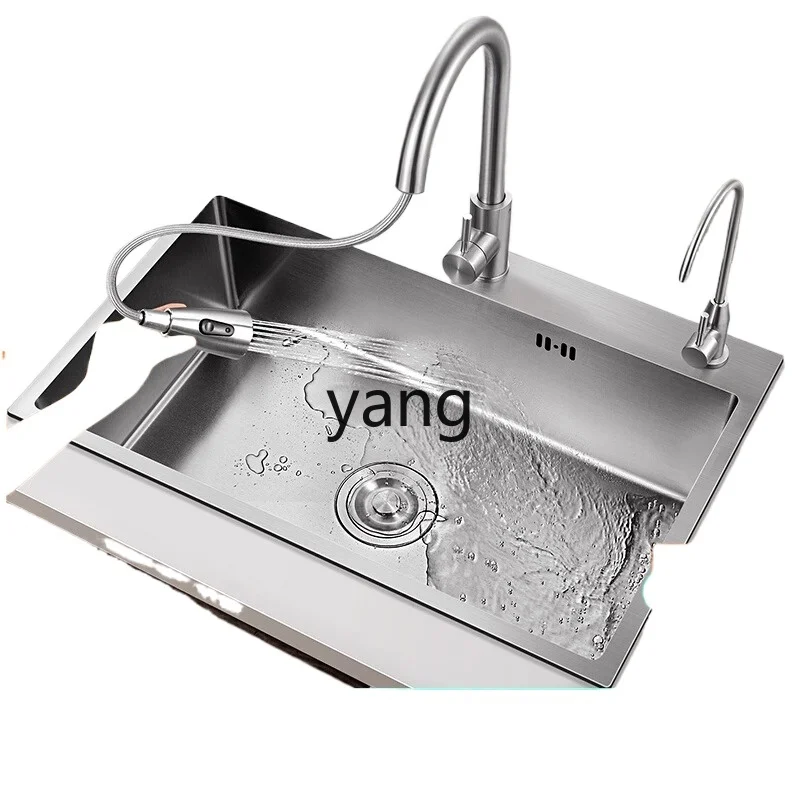 RQ304 stainless steel sink with faucet household kitchen dishwashing basin