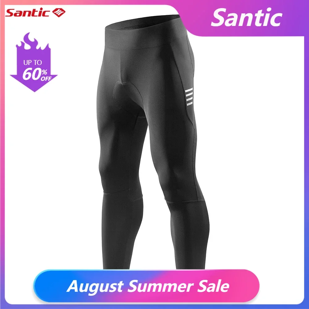 Santic Calça de Ciclismo Masculina MTB 5D Acolchoada