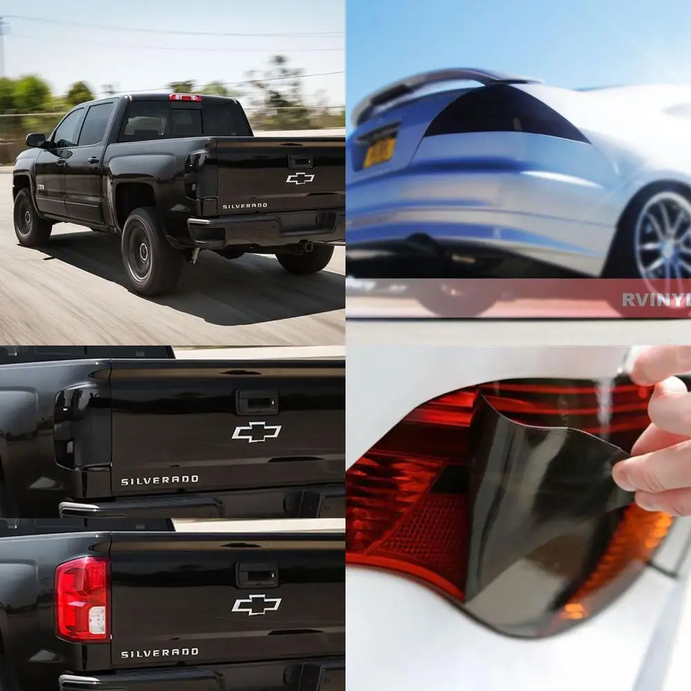 

Blackout Smoke Tint Film Kit for 2014-2018 Chevrolet Silverado Tail Lights - Pre-Cut Vinyl Cover
