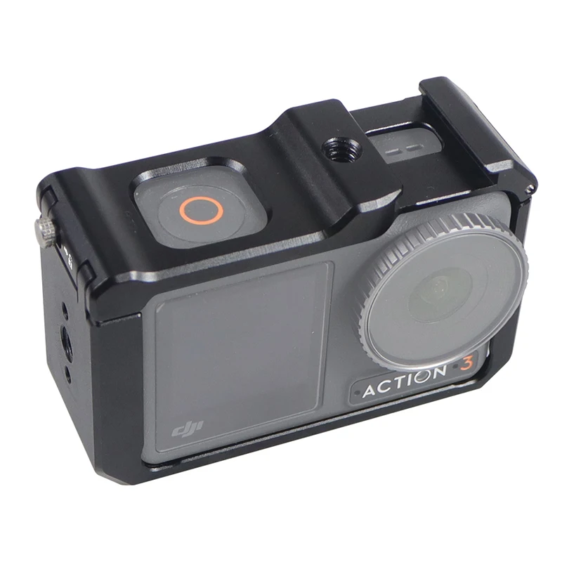 Vollformat-Kamerakäfig, Schutzgehäuse, Zubehör für DJI Osmo Action 4, für DJI Osmo Action 5 Pro, kalter Schuh für leichtes Stativ – Detail 16