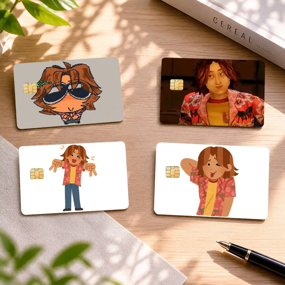 Daisuke M-Mouthwashing 4pcs 1Set Laser Holographic Sticker Skin Cover for Credit Bank Debit Card