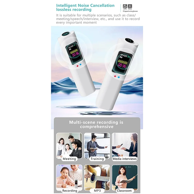 B34B-Camera Action Camera 2.7K Mini 250Mah Battery Sound Recording Video Recording White