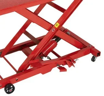 For Red 1000lbs Scissor Hydraulic Motorcycle Lift Table With CE