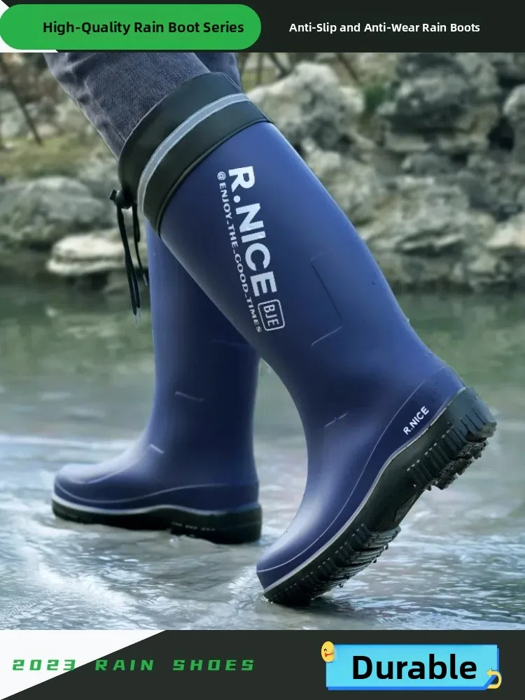 

Мужские непромокаемые сапоги High-Tube, противоскользящие водонепроницаемые ботинки Fce Seood Gathering Fiing, износостойкие летние ботинки Fiing Water oes