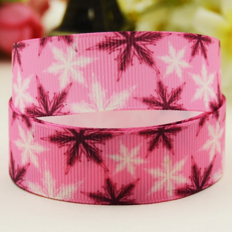 22mm 25mm 38mm 75mm Christmas cartoon printed Grosgrain Ribbon party decoration 10 Yards satin ribbons