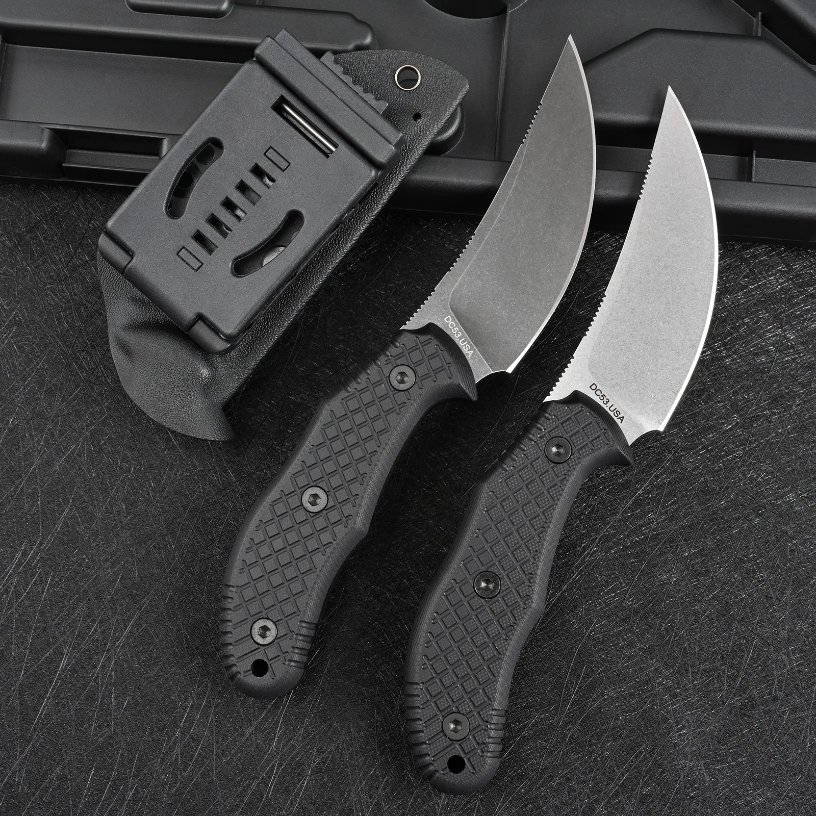 BAS233 Outdoor Straight Knife 5Cr13MoV Blade G10 Handle Outdoor Camping Daily Emergency Carrying Practical Cutting Knife